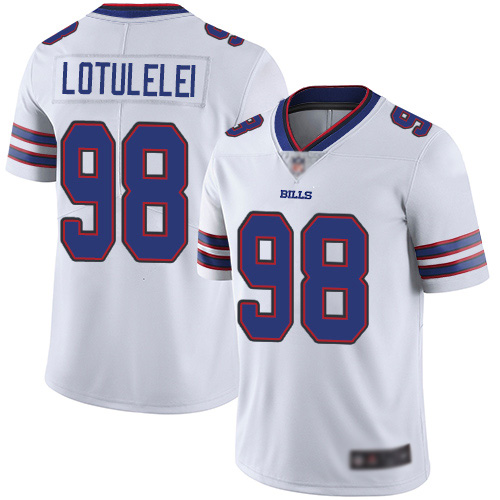 Men Buffalo Bills #98 Star Lotulelei White Vapor Untouchable Limited Player NFL Jersey->nfl t-shirts->Sports Accessory